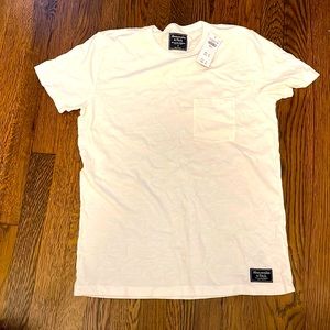 Abercrombie Fitch white pocket tee shirt